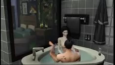 Riproduci Sims 4 grumo - fumante cunninmolva molva e gattino scopata nella vasca idromassaggio
