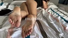 Putar Kakinya yang mudah & berharga berhasil, cumshoe besar saya di atas resolesnya - nonprofessional