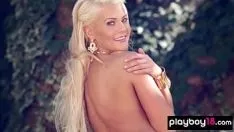 Play Flexible all natural blondie anette white reveals her big boobs outdoor