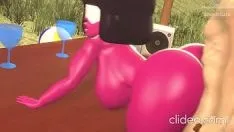 Reproduzir A bunda de garnet é muito difícil de ignorar